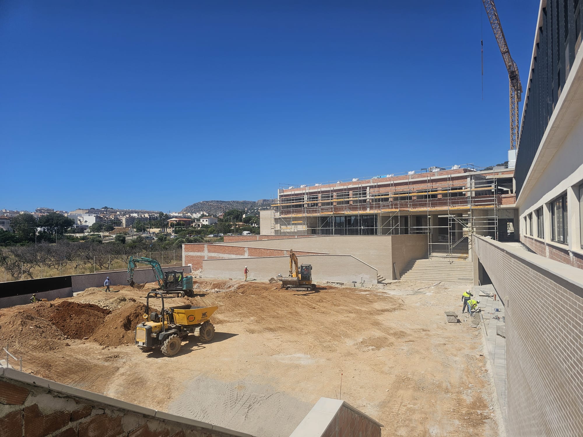 Obras del nuevo instituto en Calpe