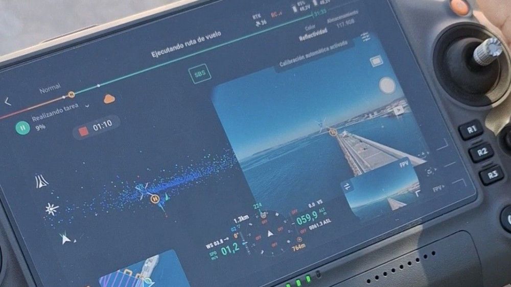 Grabación de imágenes de dron en el Puerto de Alacant