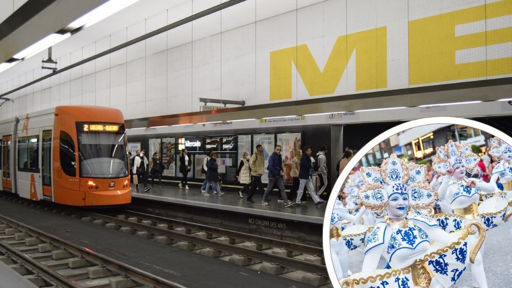 El TRAM amplia els horaris nocturns per la Desfilada del Ninot 2026 a Alacant