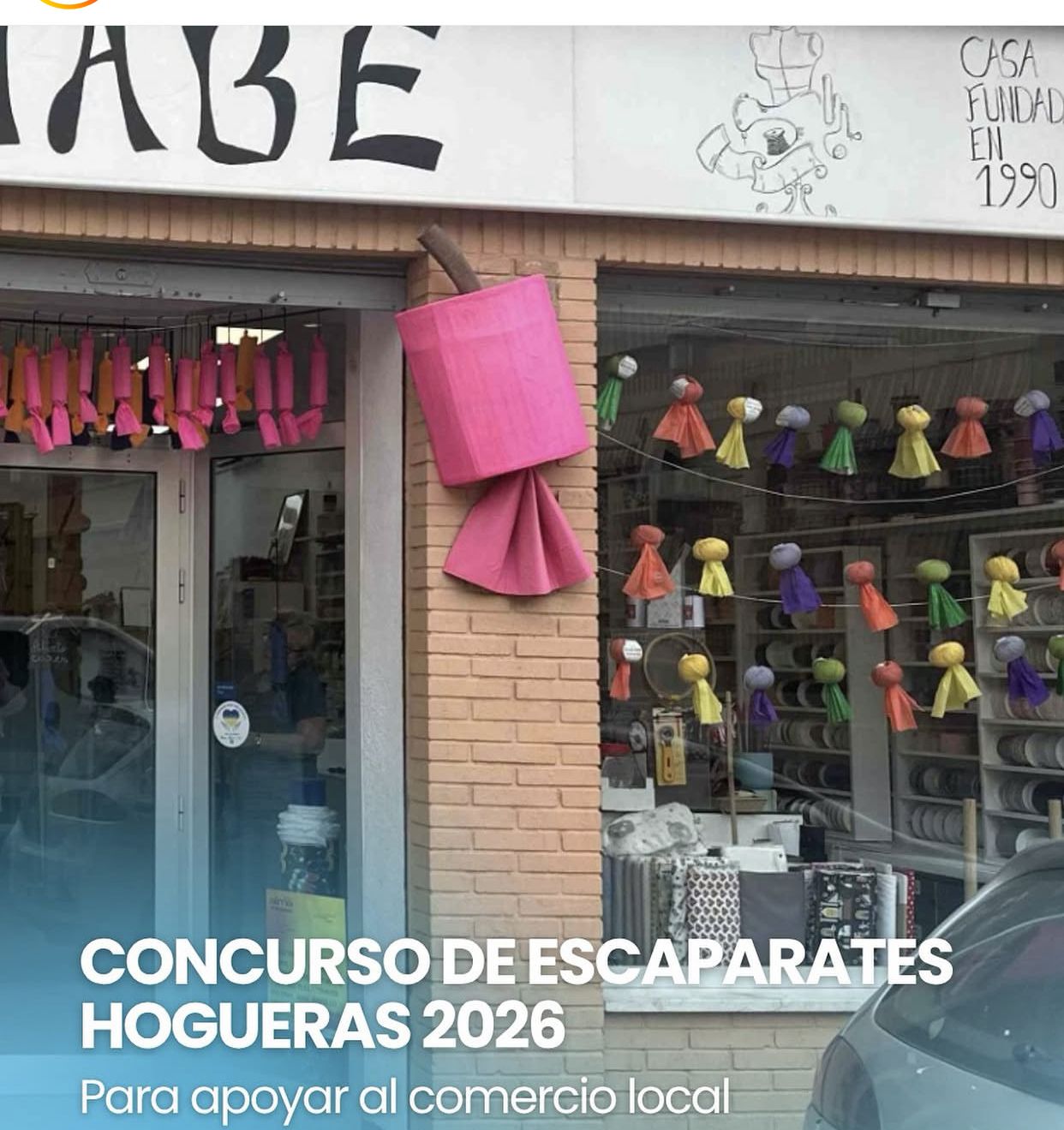 Cartel del concurso de Les Fogueres de Sant Joan 2026