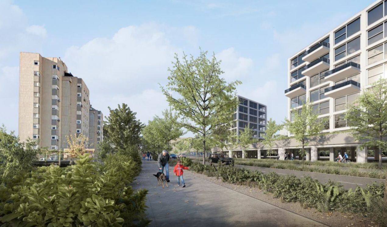 Render del futur barri de las Lomas de Garbinet a Alacant