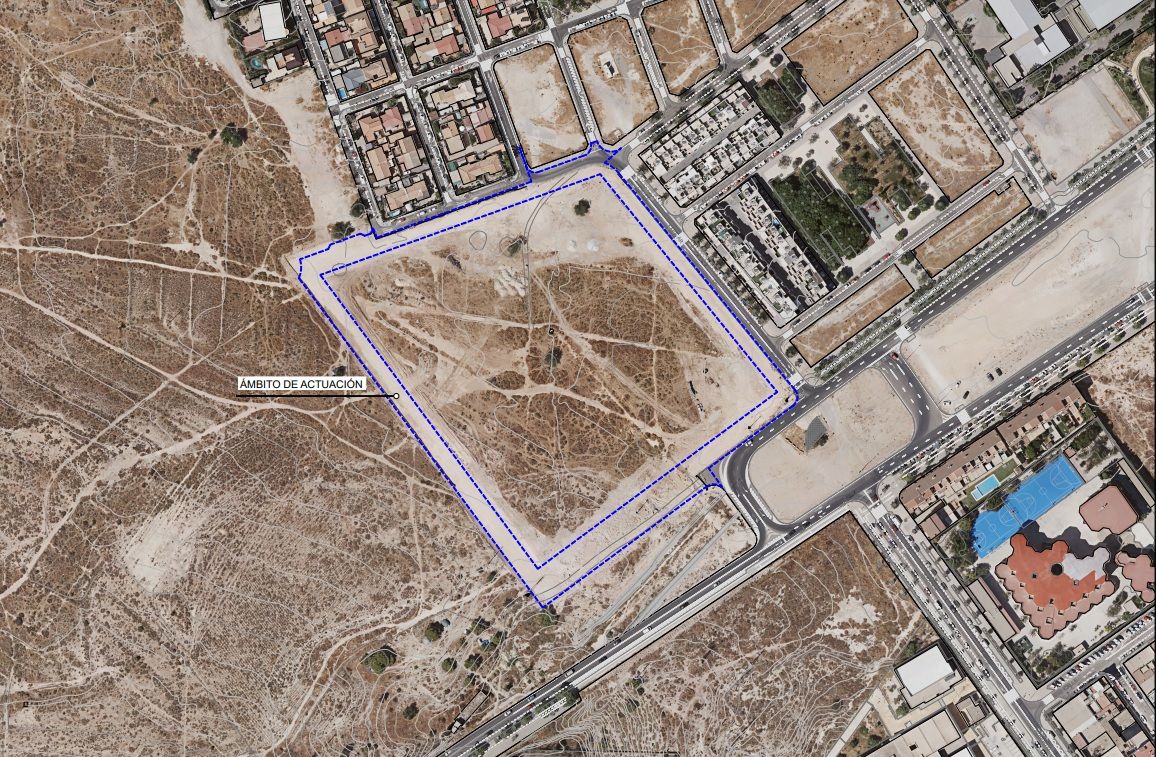 Parcel·la de Rabassa en la qual es construirà nova Comandància de la Guàrdia Civil d'Alacant