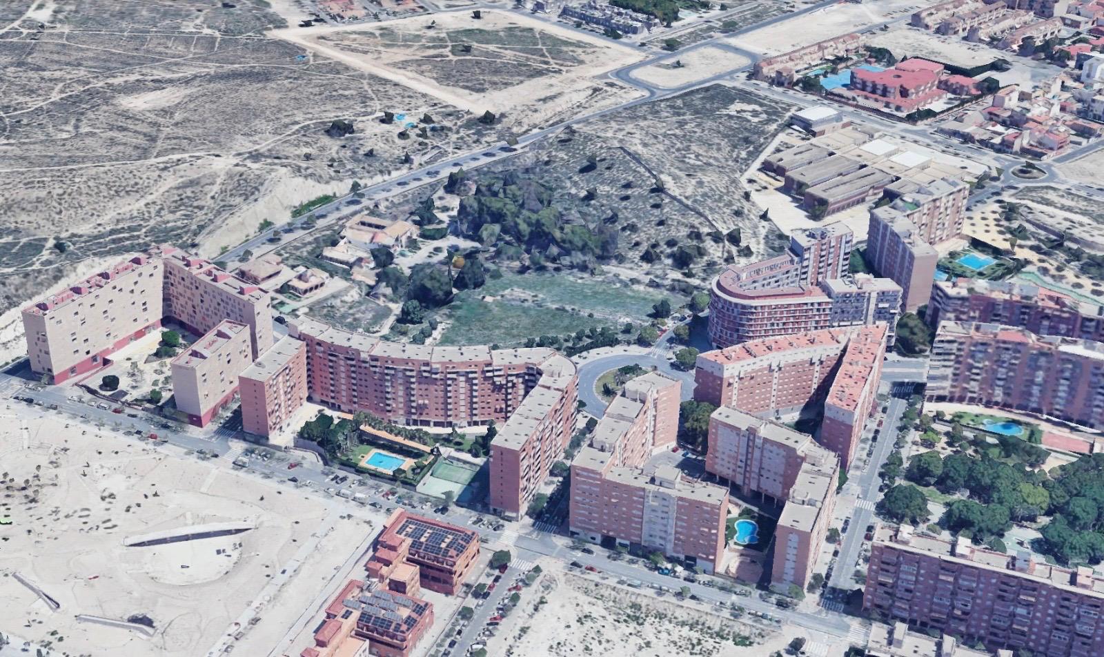  Parcelas del barrio del PAU 2 en Alicante donde se construirán las nuevas viviendas