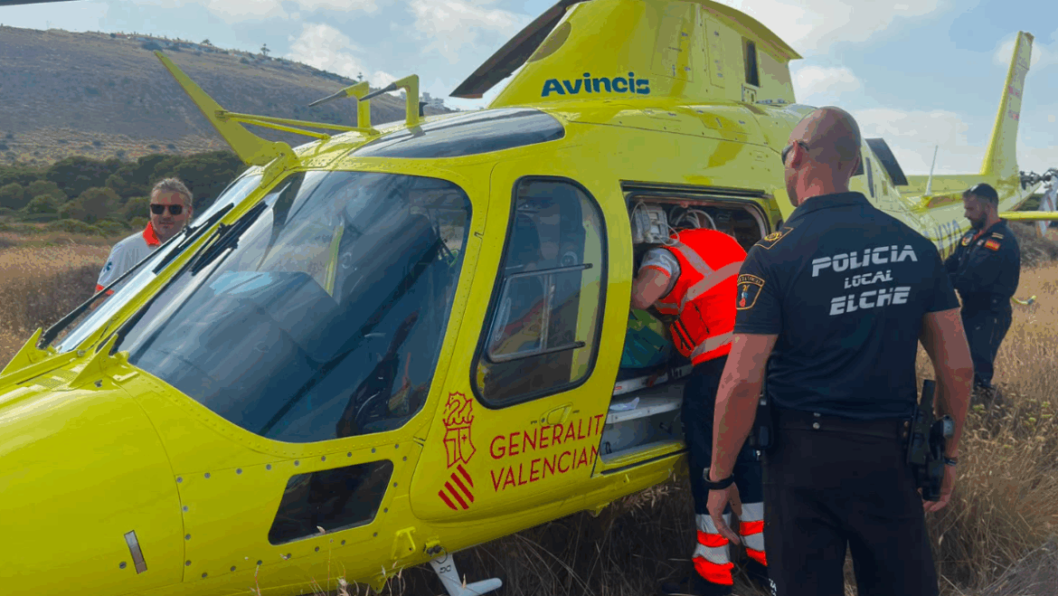 Policia Local coordina la asistencia a un parapentista herido tras una caida en el Camino del Carabassi 1170x659