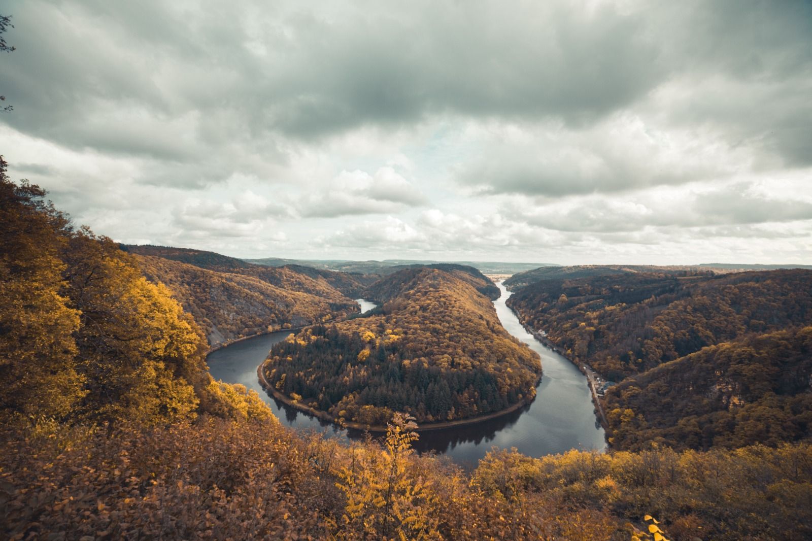 Una panorámica de Saarschleife
