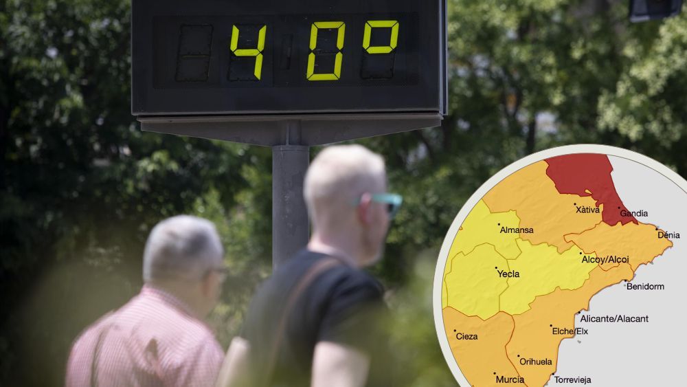 Alertas activas en la provincia de Alicante por la ola de calor, con máximas de 40 grados Alertas activas en la provincia de Alicante por la ola de calor, con máximas de 40 grados