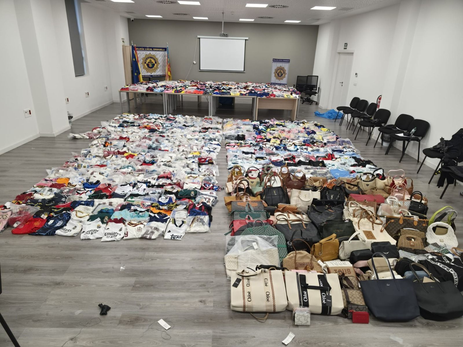 Falsificaciones interceptadas por la Policía Local de Orihuela