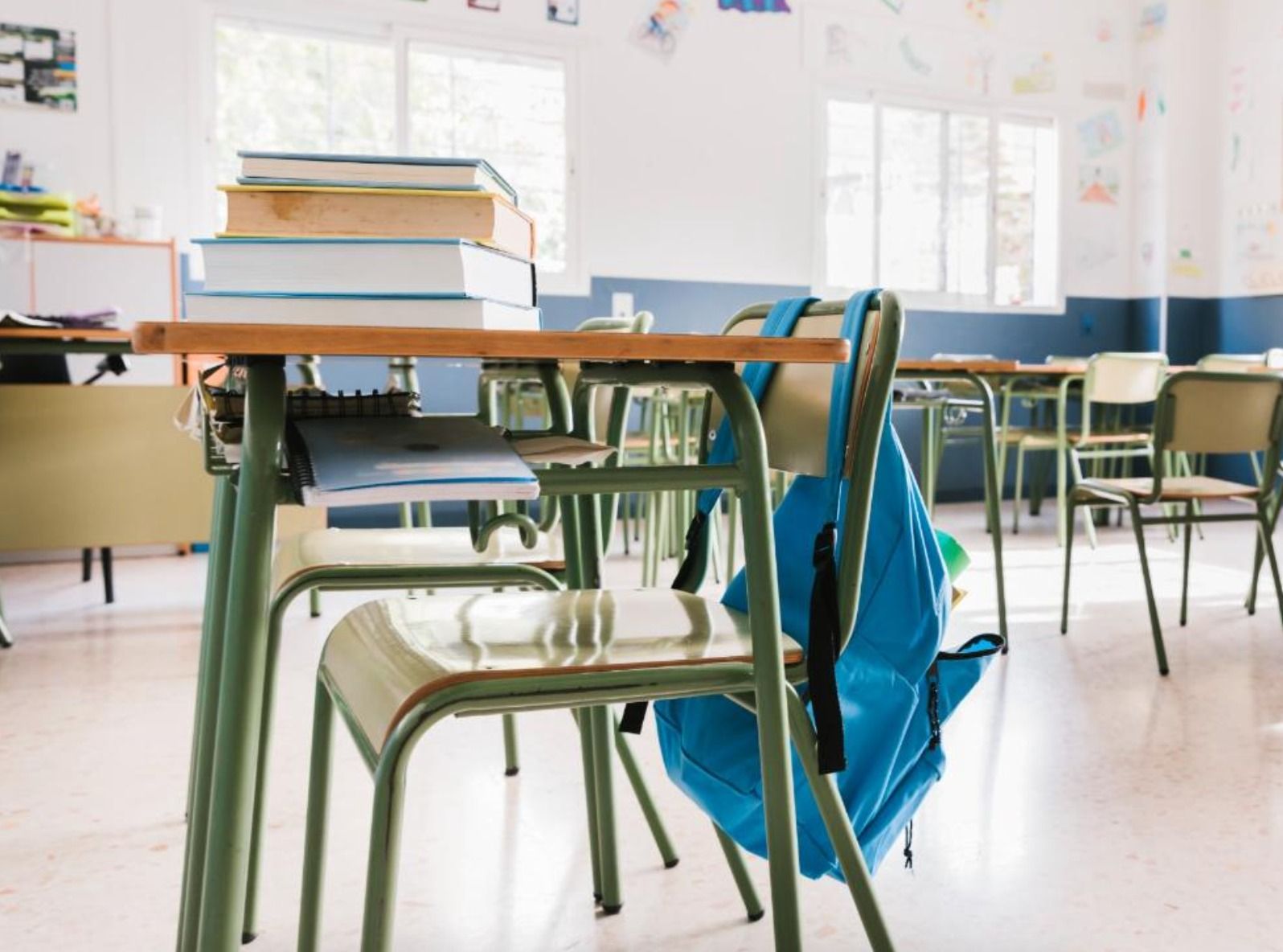 El aula de un colegio en Alicante