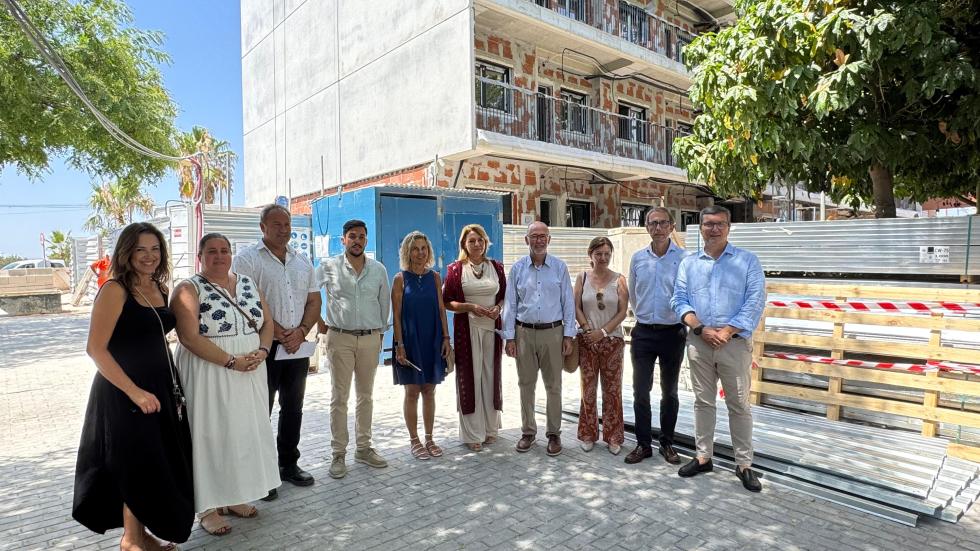 Camarero visita les obres del Pla Viu al Campello