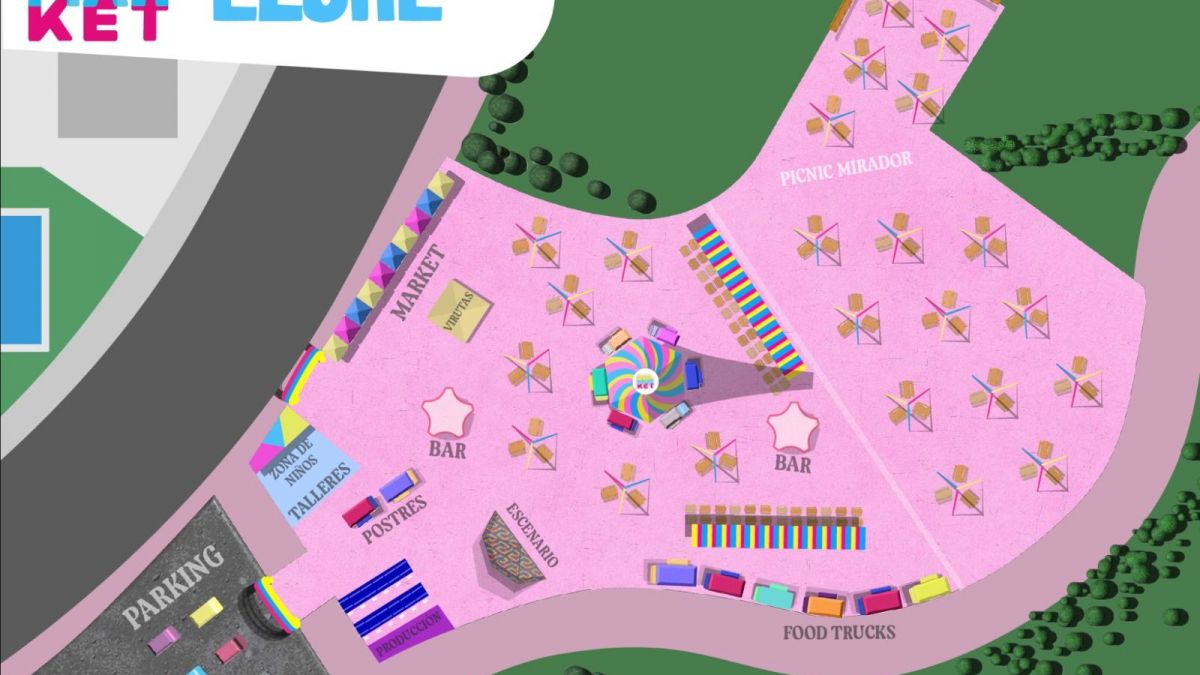 Mapa del recinto del Solmarket 2026 en Arenales del Sol