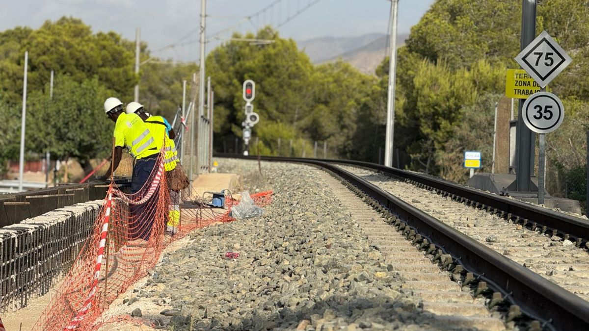 Obras del TRAM de Alicante en Benidorm