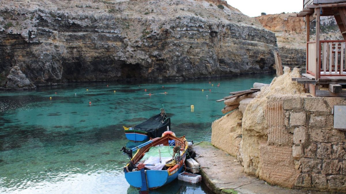 Una de las impresionantes calas de Malta