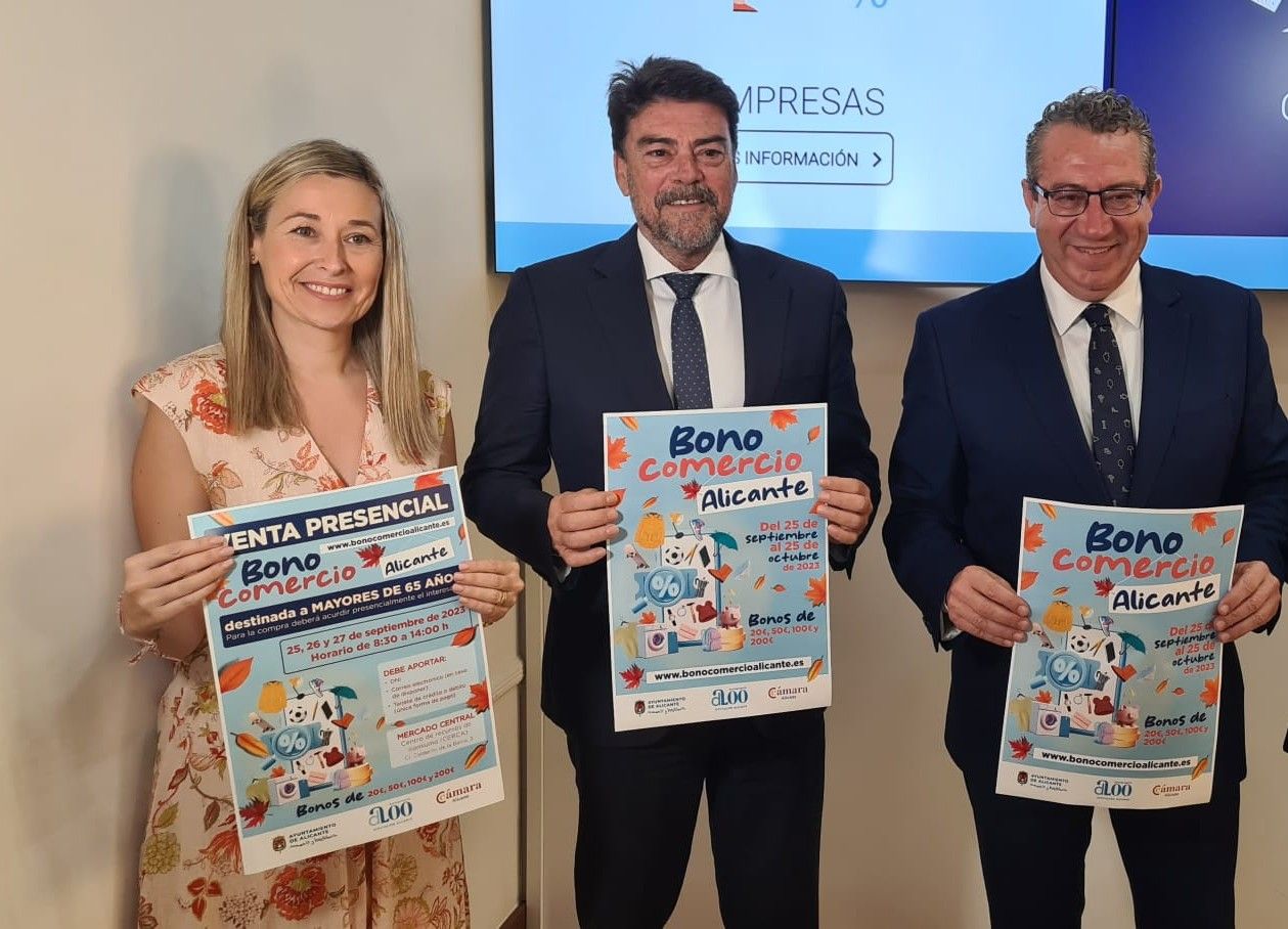 Presentación de la anterior campaña del Bono Consumo en Alicante Presentación de la anterior campaña del Bono Consumo en Alicante
