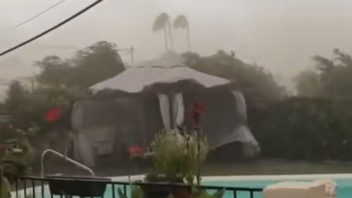 Extracto de un vídeo de las fuertes rachas de viento por el reventón térmico en el interior de Alicante Extracto de un vídeo de las fuertes rachas de viento por el reventón térmico en el interior de Alicante