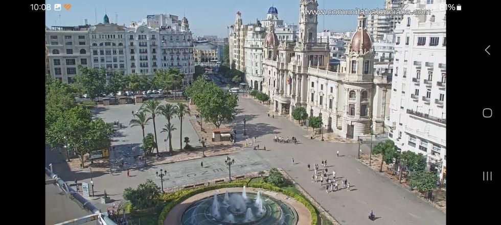 Webcam de la Plaza del Ayuntamiento de València