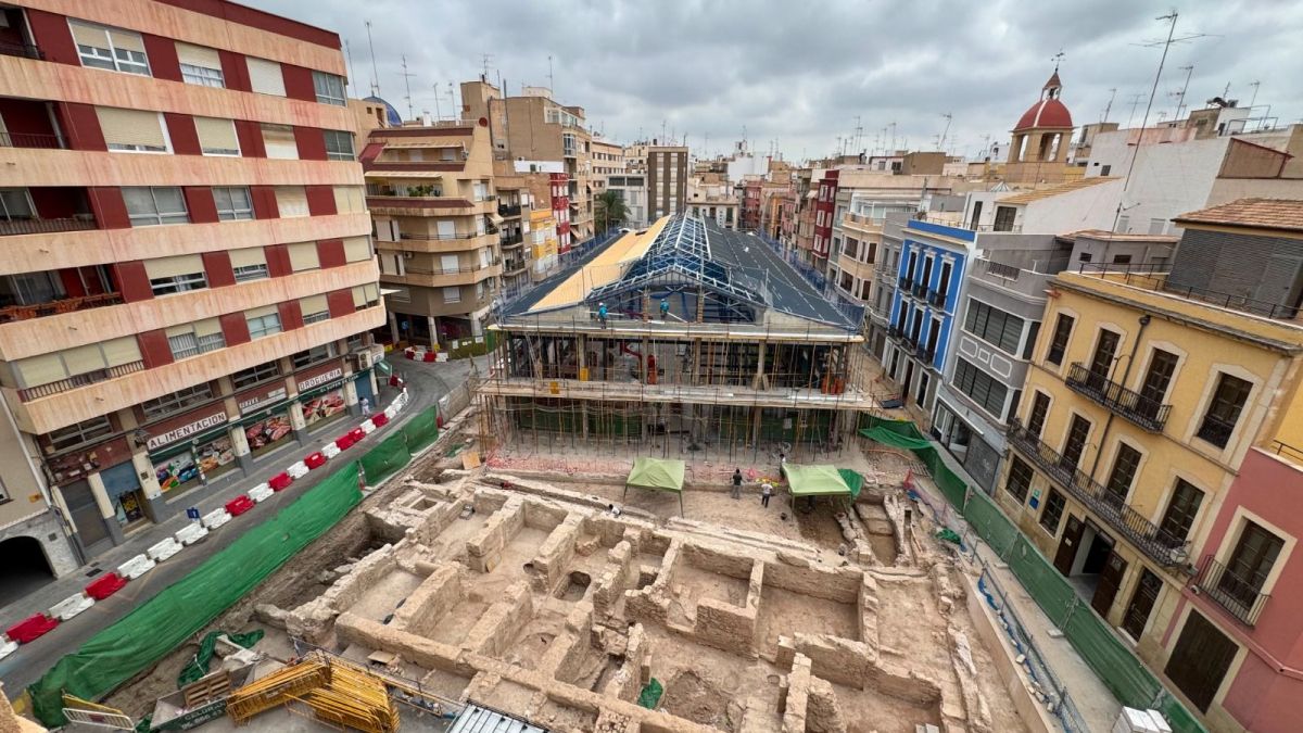 Obres del Mercat Central d'Elx i treballs d'arqueologia Obres del Mercat Central d'Elx i treballs d'arqueologia