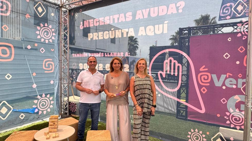 Susana Camarero en el Punto Violeta de un festival