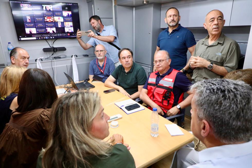 Reunión operativa del CECOPI en el incendio de la Vall d'Uixò Reunión operativa del CECOPI en el incendio de la Vall d'Uixò