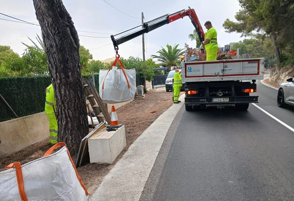 Mantenimiento en la red provincial de carreteras en Alicante Mantenimiento en la red provincial de carreteras en Alicante