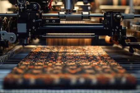 Una máquina textil de una empresa Una máquina textil de una empresa
