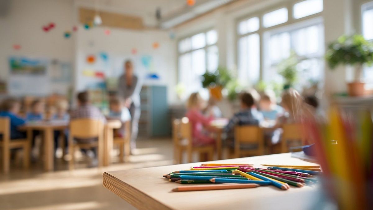 El aula de una escuela infantil en Alacant El aula de una escuela infantil en Alacant