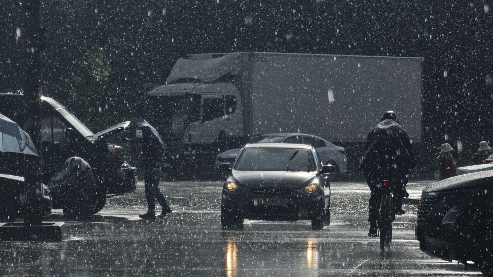 Una carretera un día de lluvia muy intensa (Foto: Pexels) Una carretera un día de lluvia muy intensa (Foto: Pexels)