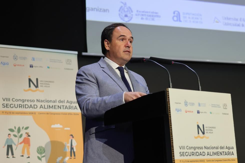 Pérez Llorca interviene en VIII Congreso Nacional del Agua en Elche