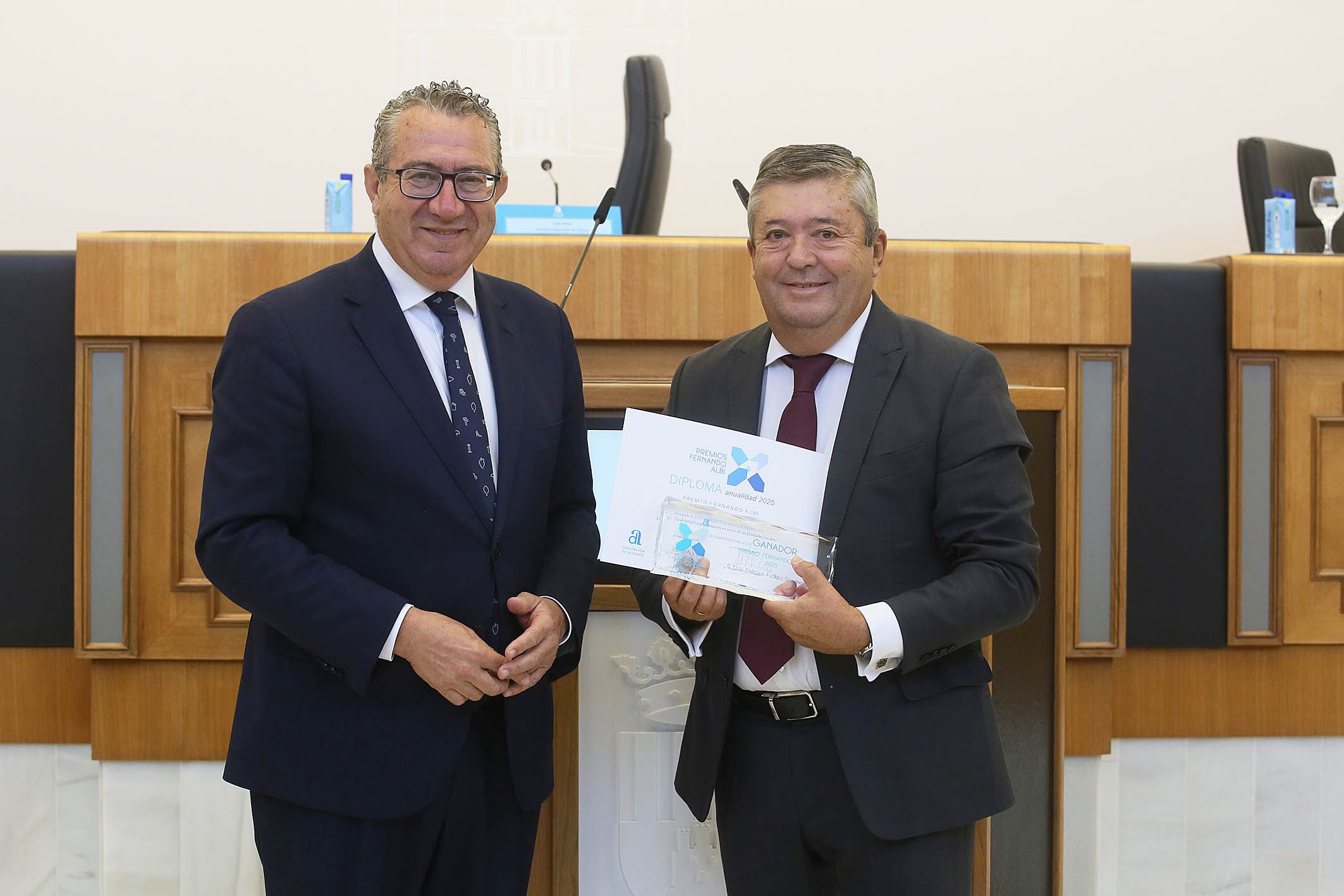 Entrega de los Premios Fernando Albi 2025 en la Diputación de Alicante Entrega de los Premios Fernando Albi 2025 en la Diputación de Alicante