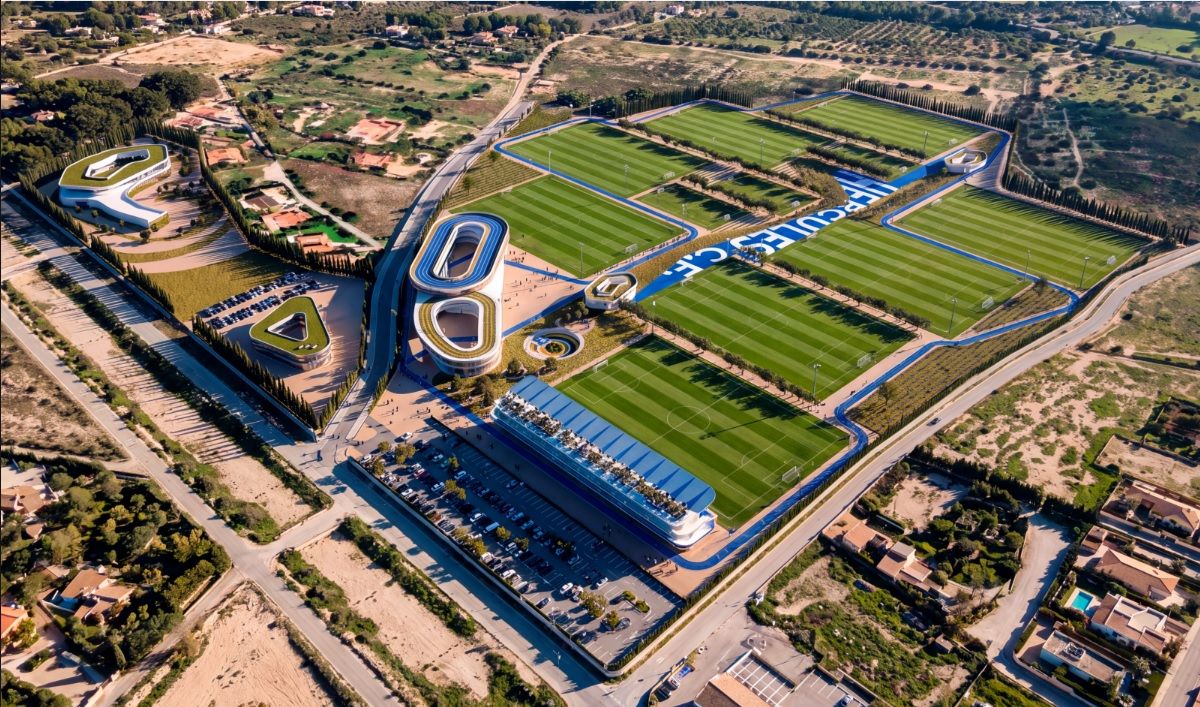 Imagen aérea de la futura Ciudad Deportiva del Hércules CF en Alicante (Foto: HCF) Imagen aérea de la futura Ciudad Deportiva del Hércules CF en Alicante (Foto: HCF)