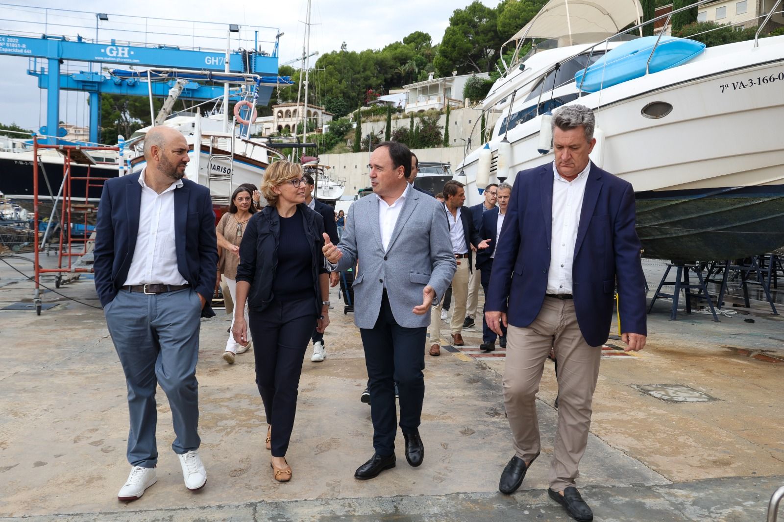 Pérez Llorca visita el port de Xàbia Pérez Llorca visita el port de Xàbia