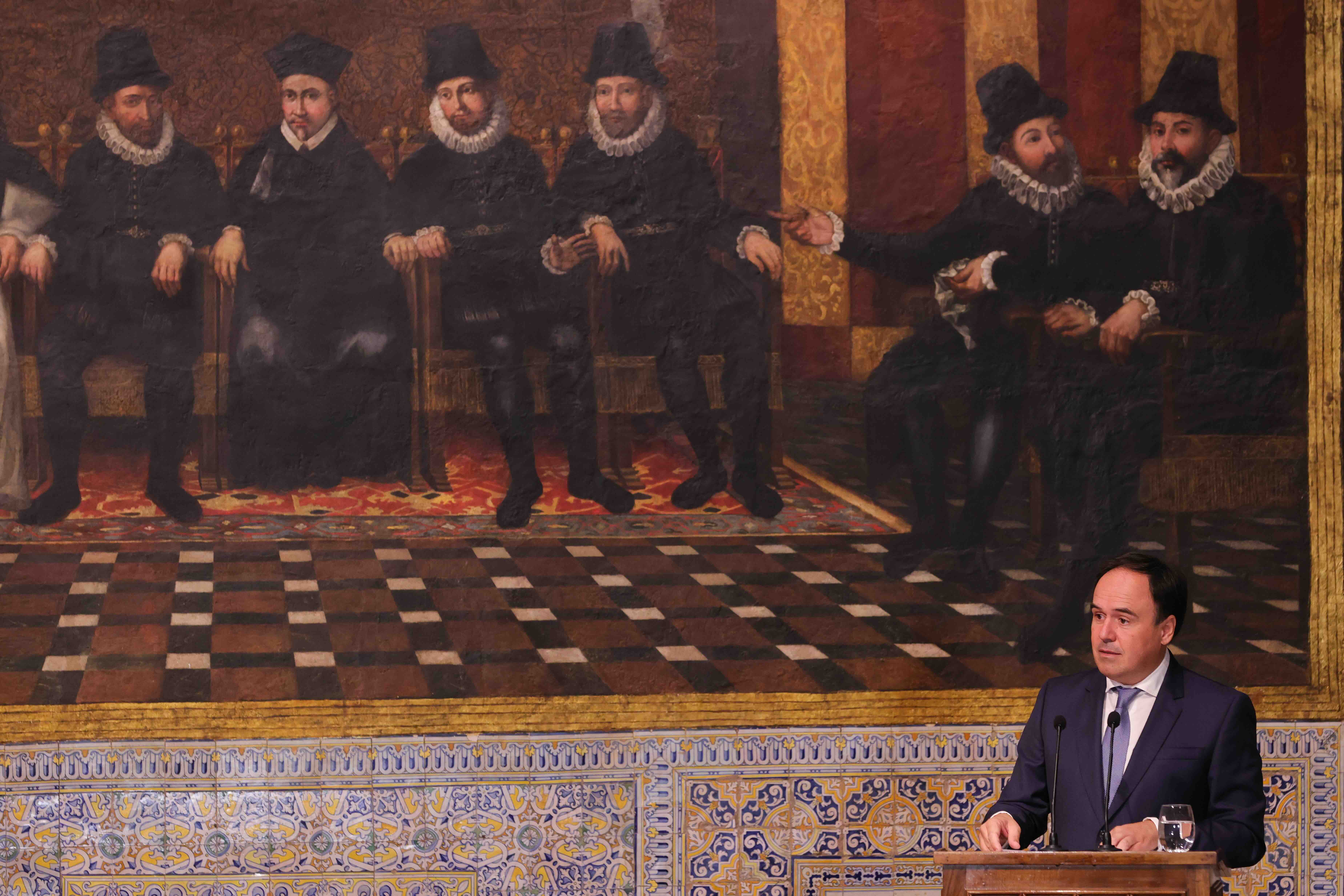 Pérez Llorca a l'acte institucional. Pérez Llorca a l'acte institucional.