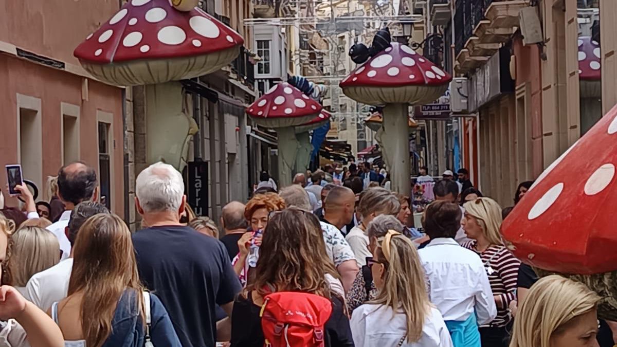 Acción comercial en la calle San Francisco de Alicante