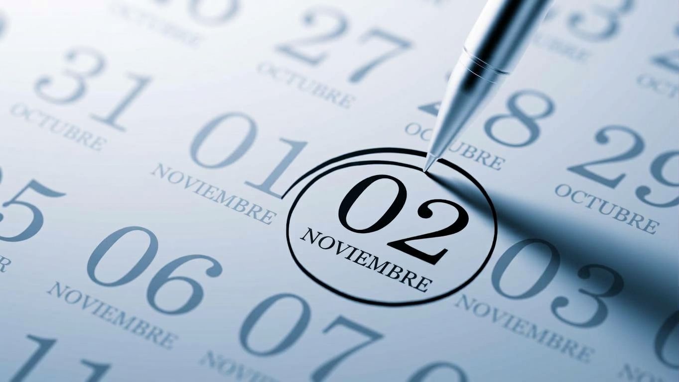Un calendario remarca el 2 de noviembre Un calendario remarca el 2 de noviembre