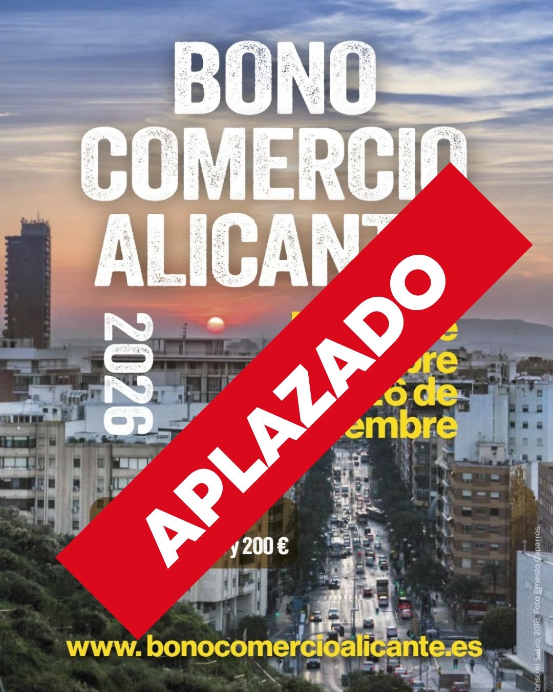 L'Ajuntament d'Alacant ajorna el Bo Comerç 2026 a Alacant L'Ajuntament d'Alacant ajorna el Bo Comerç 2026 a Alacant