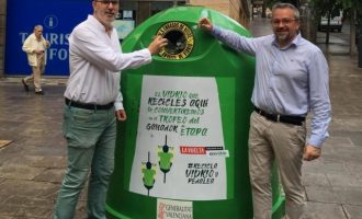 Alacant i Ecovidrio inicien una campanya per incentivar el reciclatge en 'La Volta Ciclista Espanya 2019'