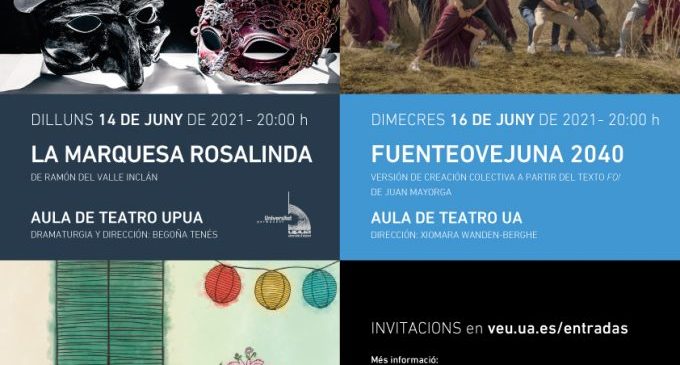 L’IVC col·labora amb la Universitat d’Alacant exhibint les produccions de les seues aules de teatre