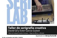 L'Institut de Cultura Juan Gil-Albert organitza un taller de serigrafia creativa impartit per l'Associació DaGuten