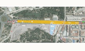 Benidorm reordena el tráfico por las obras de soterramiento de la avenida Beniardá y configura itinerarios alternativos