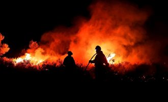 El incendio en la Vall d'Ebo obliga a desalojar Benimassot y arrasa ya más de 9.500 hectáreas