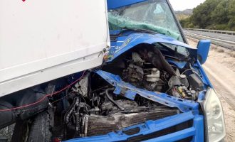 Una colisión múltiple de siete vehículos en la AP-7 deja dos heridos en La Vila Joiosa