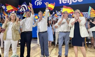 Feijoó assegura a Alacant que acabarà amb l'infrafinançament de la Comunitat Valenciana